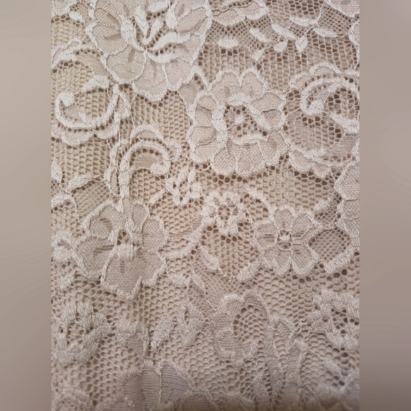 Show Me Your MuMu large sleeveless champagne lace Sandra maxi dress v-neck - Picture 7 of 8